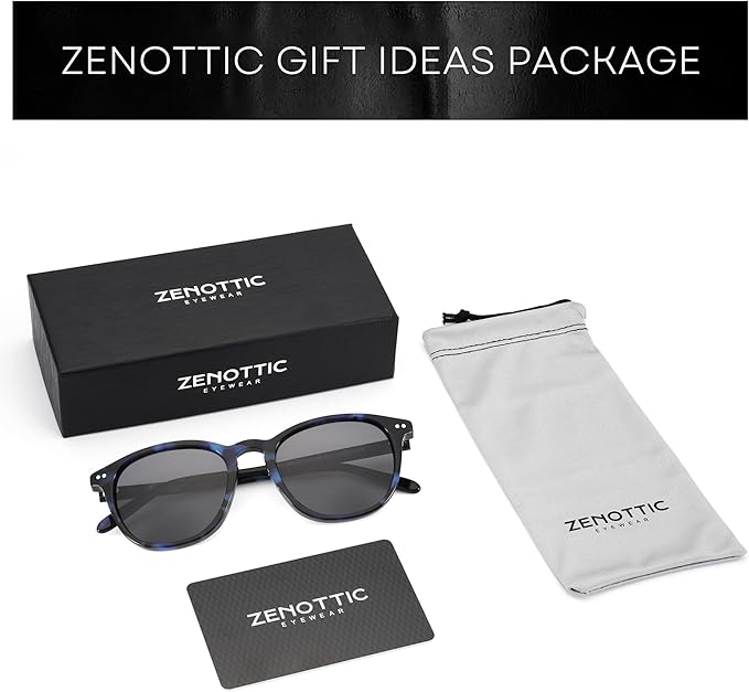 ZENOTTIC Round Polarized Sunglasses Women: UV400 Protection Classic Retro Circle Shades for Driving Fishing Golf Fashion