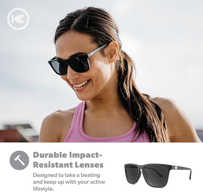 Knockaround Fast Lanes and Fast Lanes Sport Polarized Lightweight Sunglasses for Men & Women - UV400 Protection - Running