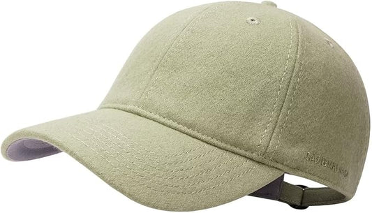 GADIEMKENSD Unstructured Wool Baseball Caps Winter Warm Hat Adjustable