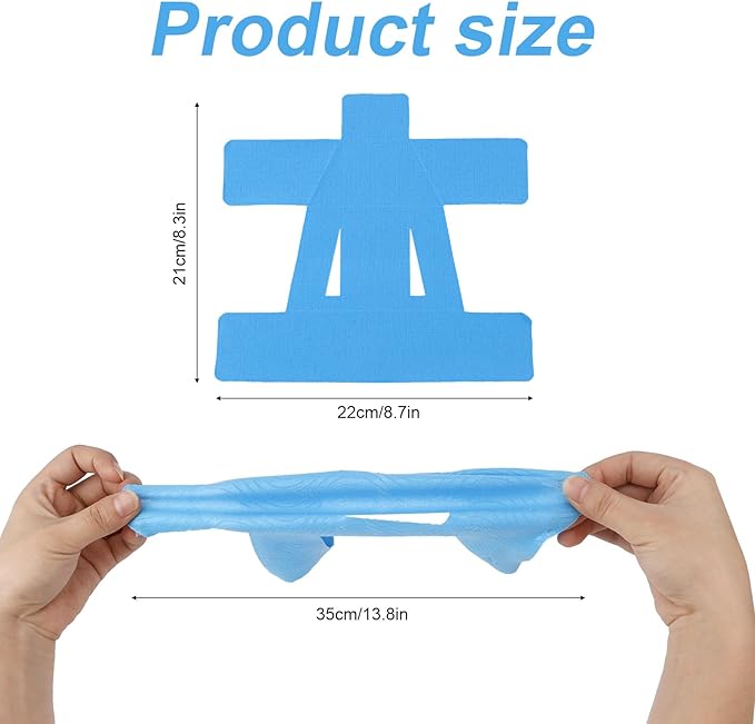 10 Pcs Precut Tape for Shoulder, Breathable Latex-Free Athletic Tape, Pre-Cut Athletic Tape Strips, Elastic Sports Tape Athletic Patch for Shoulder Support Muscle Sports