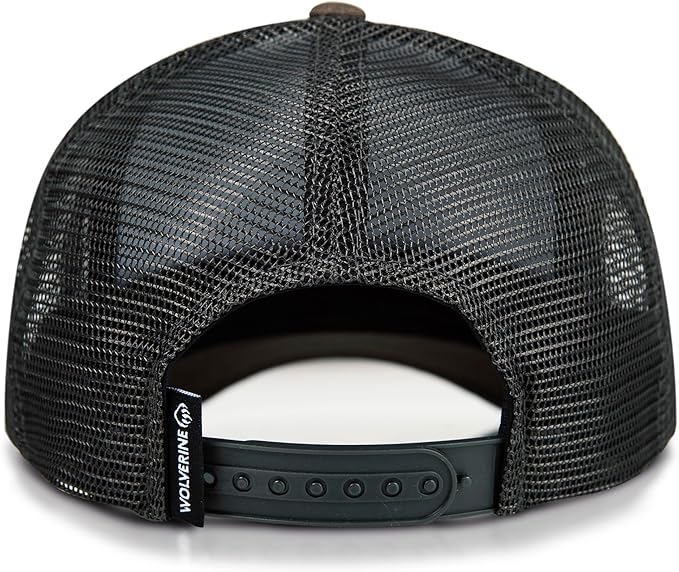 Wolverine Trucker Hat | Mesh Back | Snapback | Adjustable | Rugged | Durable | Workwear