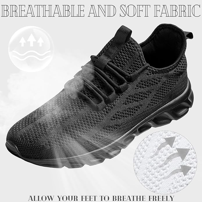 ZGPWZWL Mens Running Shoes Sneakers for Men Tennis Gym Athletic Lightweight Walking Comfortable Workout Sports Shoes