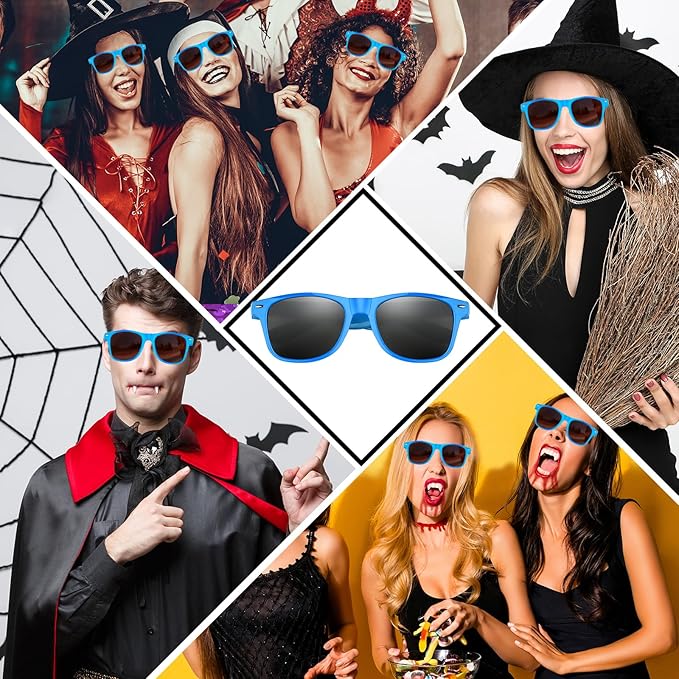 ASTARON Black Sunglasses Bulk, 6/12/24/48 Pack Sunglasses Party Favors for Summer Beach Pool Birthday Wedding Party Supplies