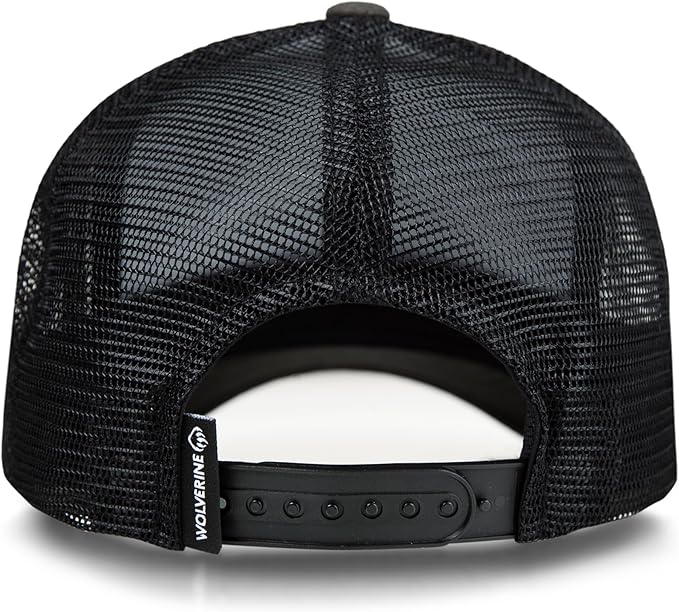 Wolverine Trucker Hat | Mesh Back | Snapback | Adjustable | Rugged | Durable | Workwear