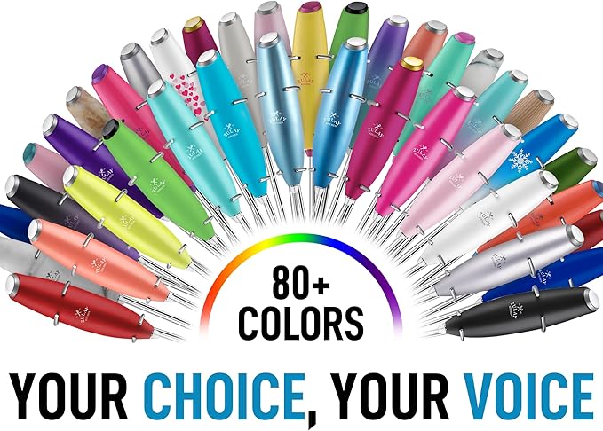 Zulay Kitchen Milk Frother Wand (2 Batteries Included) - Easy-Clean Drink Mixer - Electric Coffee Frother for Frappe, Matcha - Deep Purple