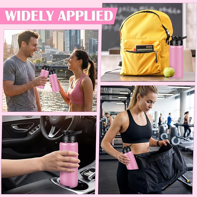 CHENGU Water Bottle Bulk 20 oz Aluminum Reusable Bottles Lightweight Snap Lid Water Cups Easy Carry Leak Proof Travel Tumbler for Gym Sports Camping Hiking Fishing