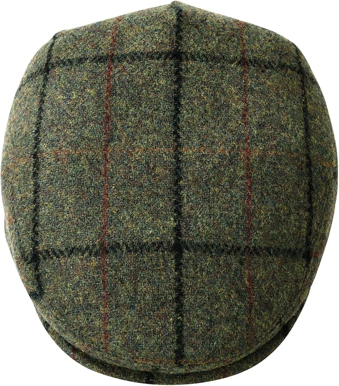 Men's Wool Tweed Newsboy Ivy Cap Gatsby Golf Flat Hat