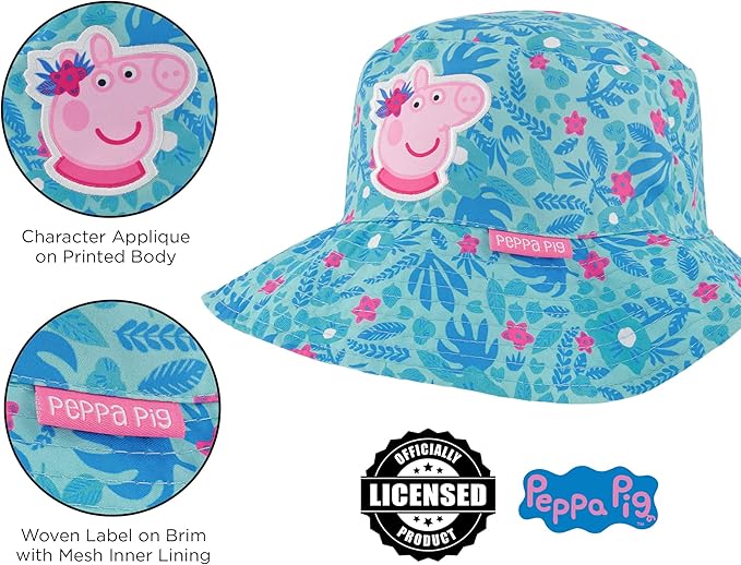 Hasbro Bucket Baseball Cap, Peppa Pig Toddler Sun Hat for Ages 2-4