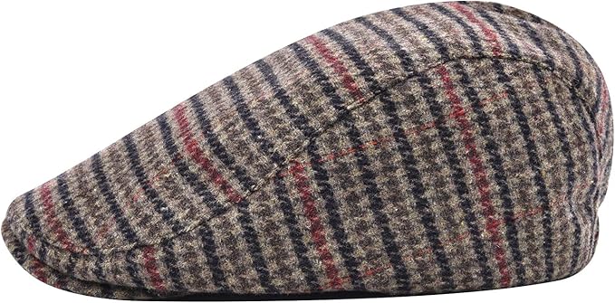 STARANCE Men's Flat Cap Wool Tweed Driving Irish Newsboy Hat