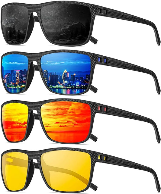 Polarized Sunglasses Men, Mens Sunglasses Polarized UV protection Lightweight Sun Glasses for Driving Fishing Golf
