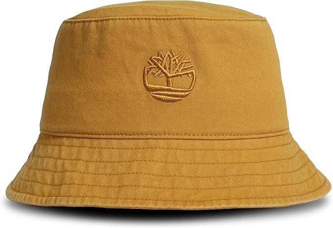Timberland Mens Bucket Hat, Cotton Twill, Soft Brushed Finish, Packable Sun Hat