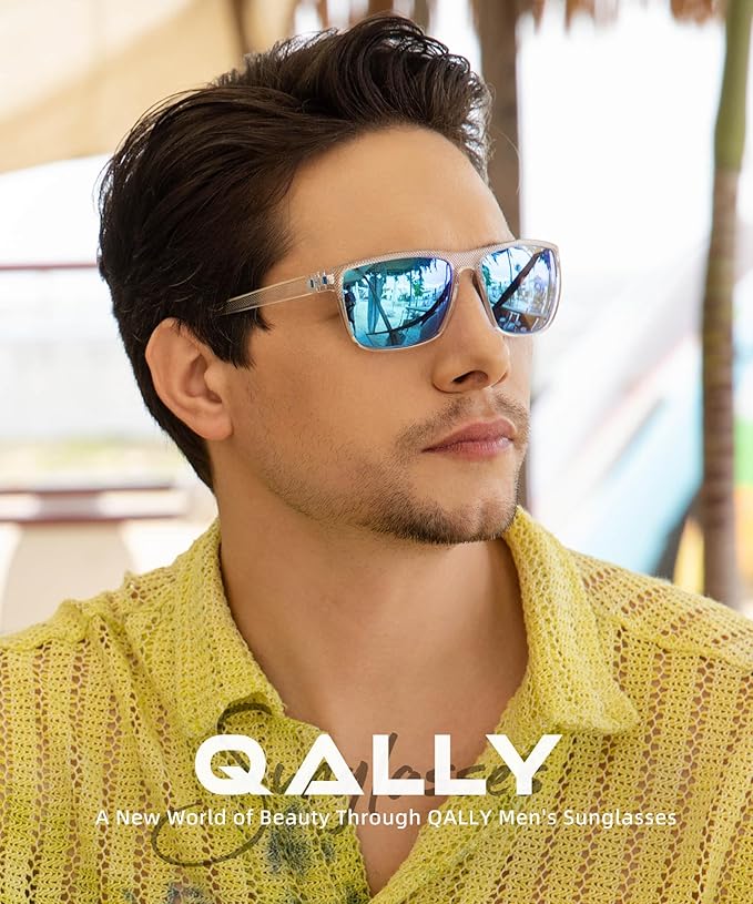 Polarized Sunglasses Men, Mens Sunglasses Polarized UV protection Lightweight Sun Glasses for Driving Fishing Golf