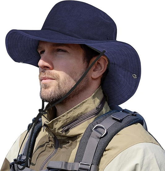 ZOORON Bucket Hat Wide Brim Boonie Hats Safari Hat for Hiking Fishing Outdoor