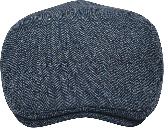 STARANCE Men's Flat Cap Wool Tweed Driving Irish Newsboy Hat