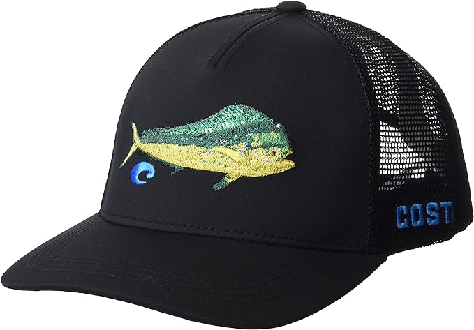 Costa Del Mar mens Stitched Trucker Dorado Hat