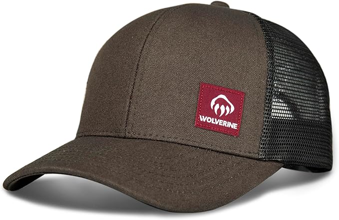 Wolverine Trucker Hat | Mesh Back | Snapback | Adjustable | Rugged | Durable | Workwear