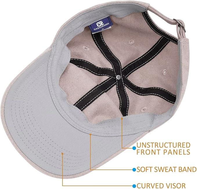 GADIEMKENSD Unstructured Wool Baseball Caps Winter Warm Hat Adjustable