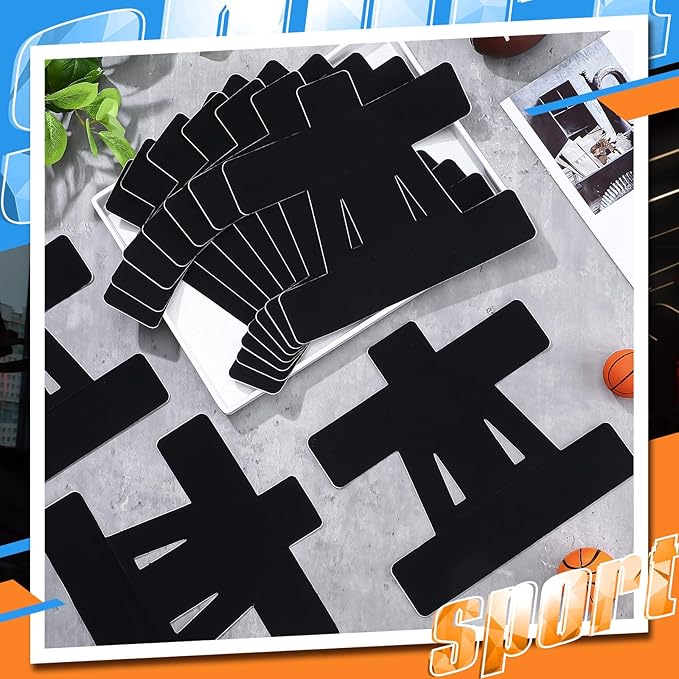 20 Count Kinesiology Tape for Shoulder Pain Relief Pre Cut Sports Waterproof Breathable Enhance Elastic Kinesiology Athletic Tape for Shoulder Support and Muscle Sports(Black)