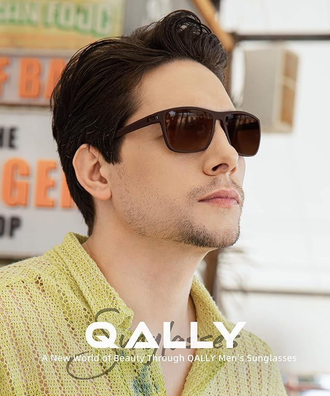 Polarized Sunglasses Men, Mens Sunglasses Polarized UV protection Lightweight Sun Glasses for Driving Fishing Golf