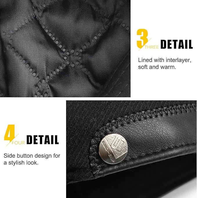 Sumolux Mens Newsboy Hat Flat Cap Gatsby Newsboy Lvy Irish Hats Driving Cabbie Hunting Cap