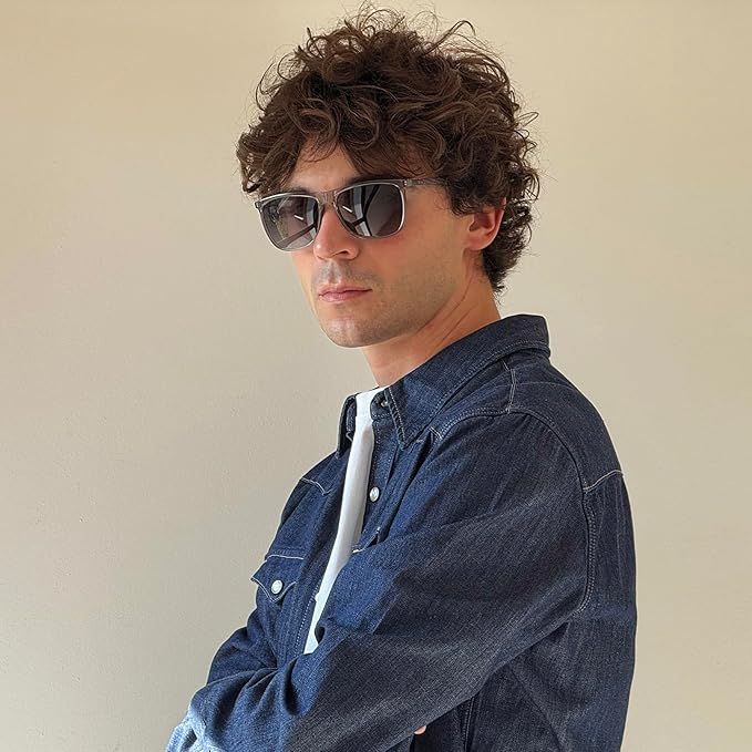 ZENOTTIC Square Polarized Sunglasses for Men Ultralight Carbon Fiber Sun Glasses Driving Fishing Golf Sports UV400 Protection