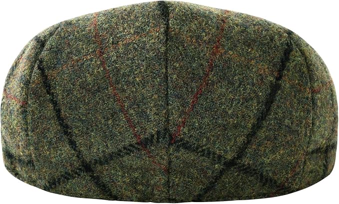 Men's Wool Tweed Newsboy Ivy Cap Gatsby Golf Flat Hat