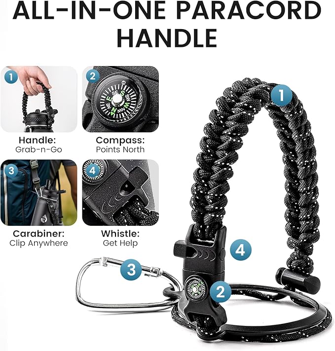 40oz Insulated Water Bottle, Triple Wall Vacuum Stainless Steel Water Bottles - Keeps Cold 48H, Reusable Metal water flask Jug for Gym, Sports, Camping, Hiking,Travel, Starry Sky-Black