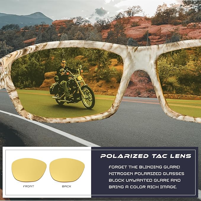 Nitrogen Polarized Wrap Around Sport Sunglasses for Men Women UV400 Driving Fishing Running Sun Glasses