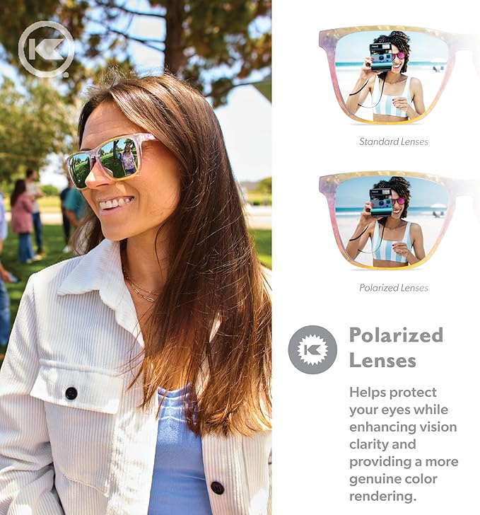Knockaround Fast Lanes and Fast Lanes Sport Polarized Lightweight Sunglasses for Men & Women - UV400 Protection - Running