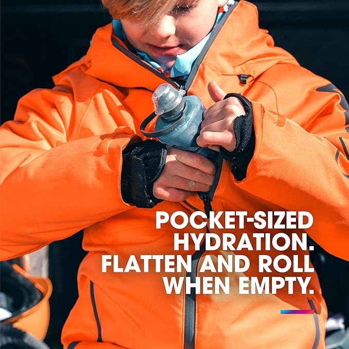 HydraPak Stow Collapsible Water Bottle – 350ml, 500ml, 1L – Ultralight, Leak-Proof, BPA-Free, Filter Compatible Travel & Hiking Flask