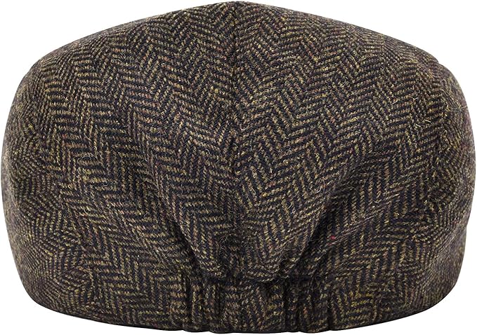 STARANCE Men's Flat Cap Wool Tweed Driving Irish Newsboy Hat