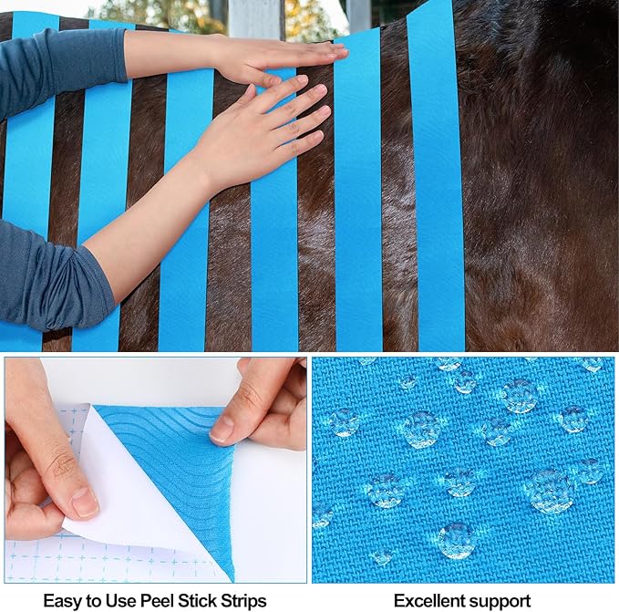 2 Pcs Veterinary Kinesiology Tape for Horses or Dogs Veterinary Horse Tape 4 Inch Equine and Canine Adhesive Uncut Roll for Vet Adhesive Animal Pets Wrap Bandages