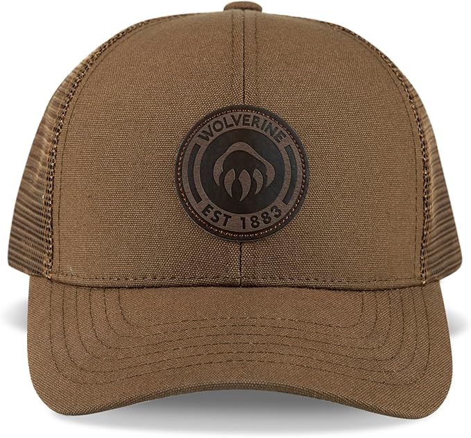 Wolverine Trucker Hat | Mesh Back | Snapback | Adjustable | Rugged | Durable | Workwear