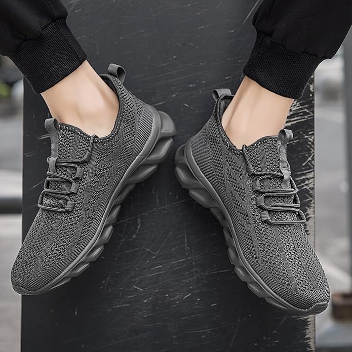 ZGPWZWL Mens Running Shoes Sneakers for Men Tennis Gym Athletic Lightweight Walking Comfortable Workout Sports Shoes