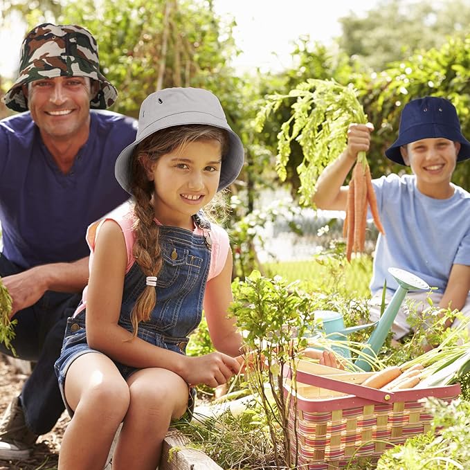 4 Pieces Bucket Hat Sun Packable Travel Beach Fishing Hat for Men Women