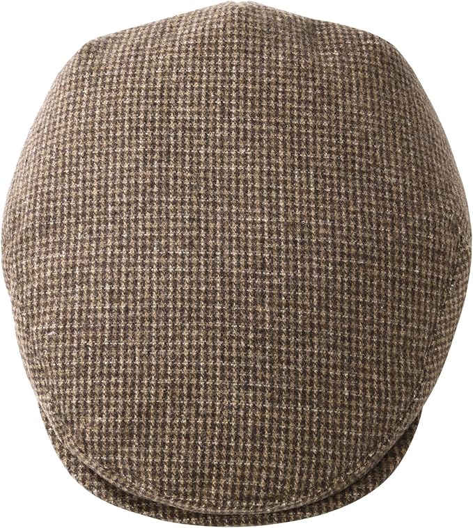 Men's Wool Tweed Newsboy Ivy Cap Gatsby Golf Flat Hat