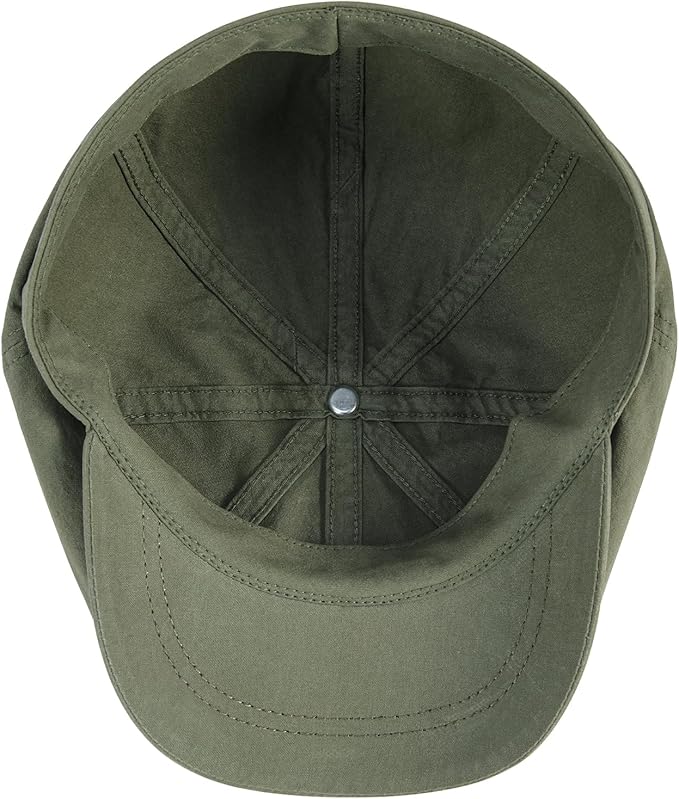 BOTVELA Men's Newsboy Gatsby Hat Cotton Vintage Flat Ivy Cabbie Cap