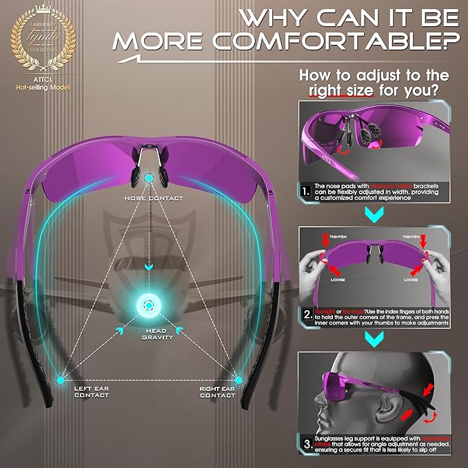 ATTCL Men's Fashion Driving Polarized Sunglasses for Men - Al-Mg metal Ultralight Frame