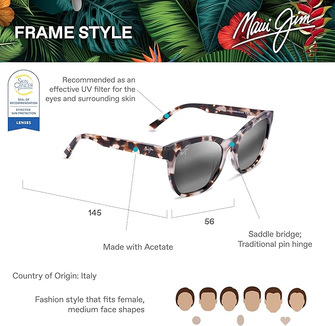 Maui Jim Polarized Women's Alulu Cat Eye Sunglasses