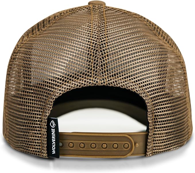 Wolverine Trucker Hat | Mesh Back | Snapback | Adjustable | Rugged | Durable | Workwear