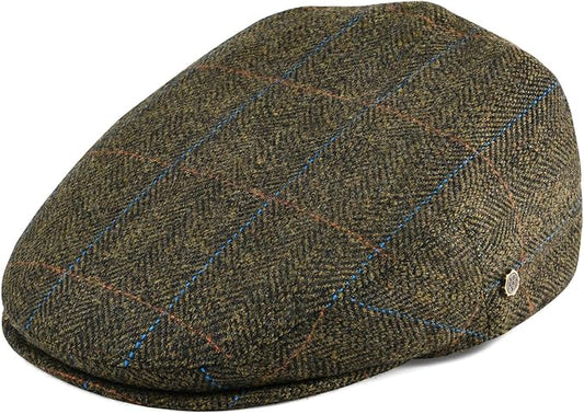 VOBOOM Men's Herringbone Flat Ivy Newsboy Hat Wool Blend Gatsby Cabbie Cap