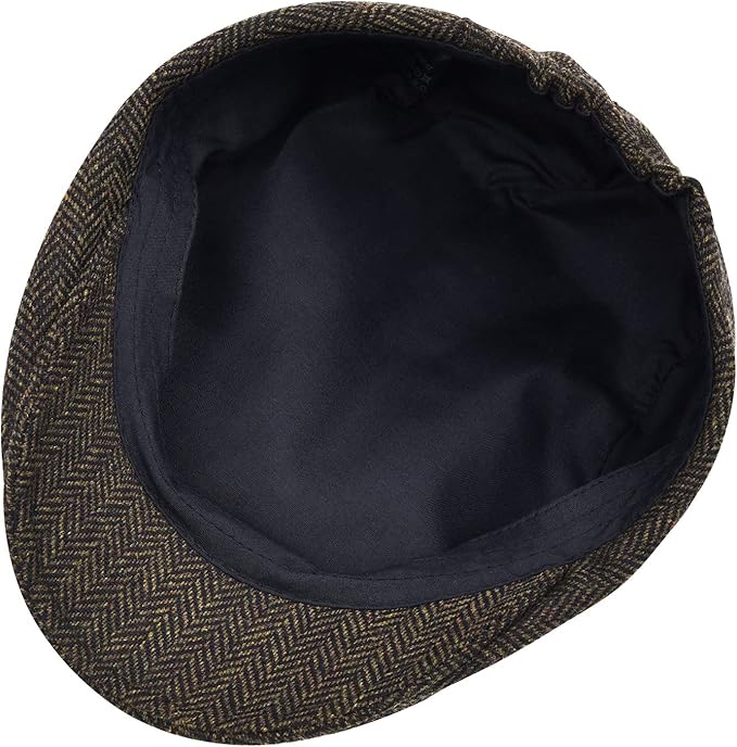 STARANCE Men's Flat Cap Wool Tweed Driving Irish Newsboy Hat