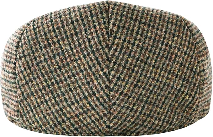 Men's Wool Tweed Newsboy Ivy Cap Gatsby Golf Flat Hat