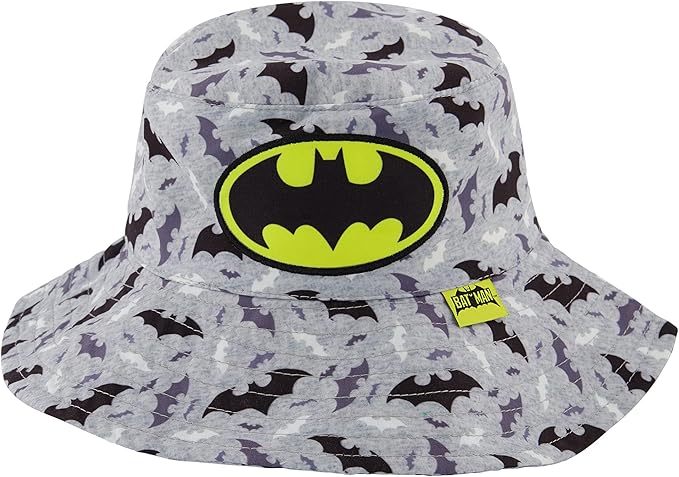 DC Comics Bucket Baseball Cap, Batman Toddler Sun Hat for Ages 2-4