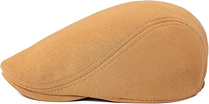 VOBOOM Men's Cotton Flat Ivy Gatsby Newsboy Driving Hat Cap