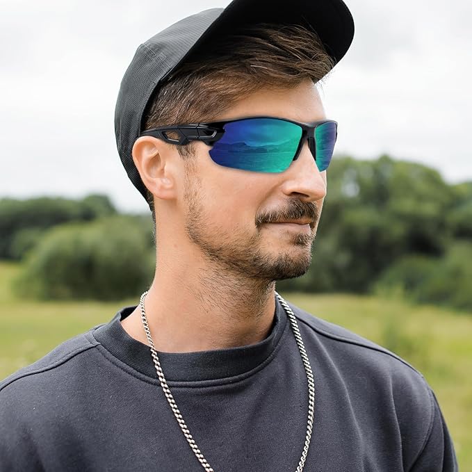 BEACOOL Polarized Sports Sunglasses for Men Women Youth Baseball Cycling Running Driving Fishing Golf Motorcycle TAC Glasses