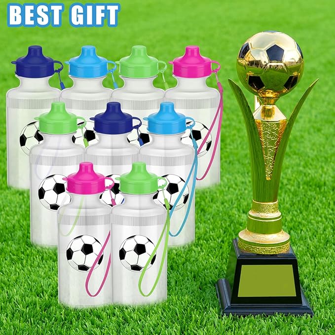 72 Pcs Reusable Water Bottles Bulk 20 oz Squeeze Plastic Sports Water Bottles with Nylon Strap Leak Proof Blank DIY Cups for Travel Hiking Cycling Sport Event Team Gifts