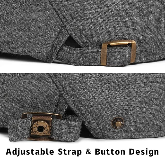 WETOO Men's Flat Cap Gatsby Newsboy Lvy Irish Hats Driving Cabbie Hunting Cap