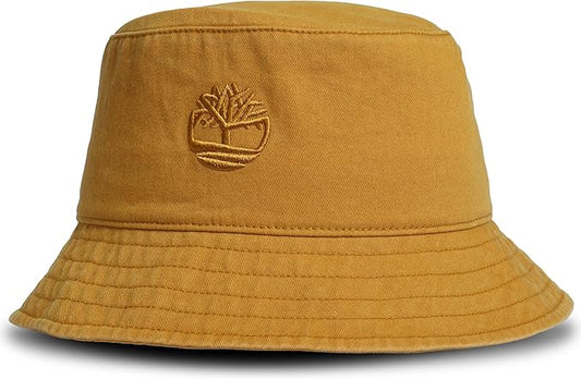 Timberland Mens Bucket Hat, Cotton Twill, Soft Brushed Finish, Packable Sun Hat