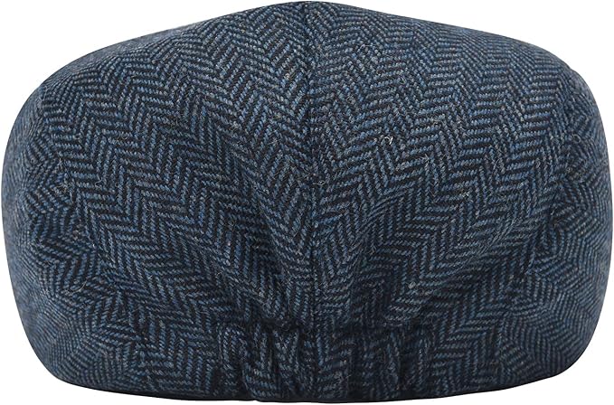 STARANCE Men's Flat Cap Wool Tweed Driving Irish Newsboy Hat